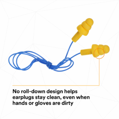 3M™ E-A-R™ UltraFit™ Earplugs 340-4004, Corded, Poly Bag, 400 Pair/Case