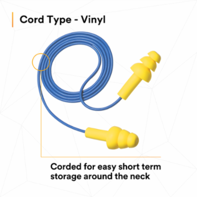 3M™ E-A-R™ UltraFit™ Earplugs 340-4004, Corded, Poly Bag, 400 Pair/Case