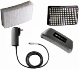 Powered Air Purifying Respirator Kit, Li-Ion Battery, Smart Charger, HE Filter