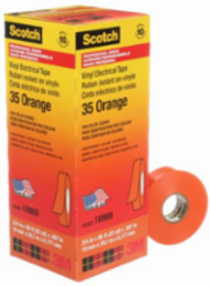 SCOTCH VINYL COLOUR CODING ELECTRICAL TAPE, 35, ORANGE, 7 MIL (0.18 MM), 3/4 IN X 66 FT (19.1 MM X 20.1 M), PROFESSIONAL GRADE
