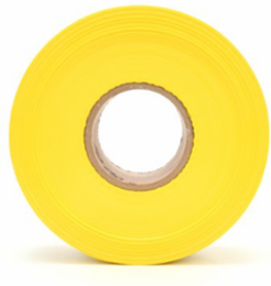 Scotch Buried Barricade Tape, 3 Inch x 1000 ft, 4 mil Thick, Yellow, 8 Rolls/Case