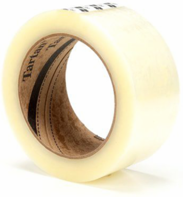 Tartan Box Sealing Tape, 72 mm x 100 m, 1.6 mil, Biaxially Oriented Polypropylene