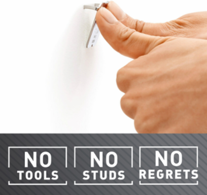 3M CLAW™ Drywall Picture Hanger 15 lb with Temporary Spot Marker 3PH15M-1EF, 1 hanger, 1 marker