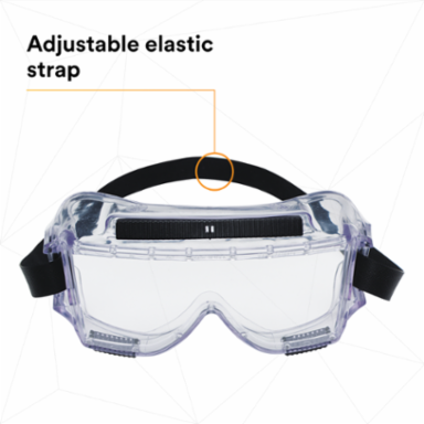 3M™ Centurion™ Safety Splash Goggle 454AF, 40305-00000-10 Clear Anti-Fog Lens 10 ea/Case