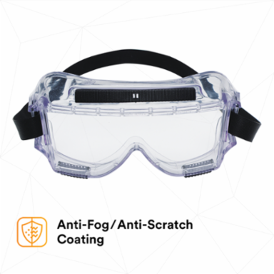 3M™ Centurion™ Safety Splash Goggle 454AF, 40305-00000-10 Clear Anti-Fog Lens 10 ea/Case