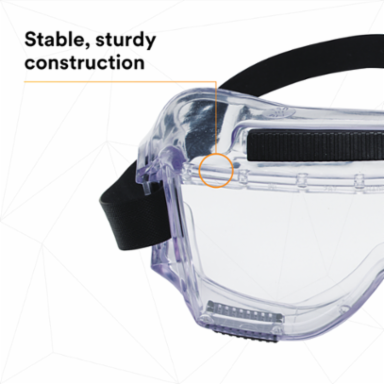 3M™ Centurion™ Safety Splash Goggle 454AF, 40305-00000-10 Clear Anti-Fog Lens 10 ea/Case