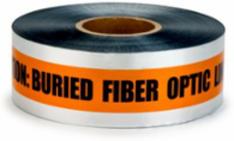 Scotch Detectable Buried Barricade Tape, 6 Inch x 1000 ft, 5 mil Thickness, Orange