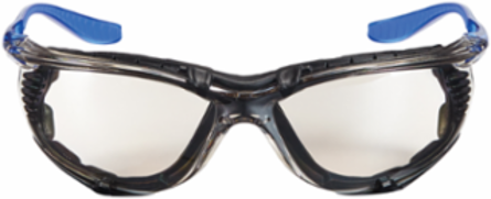3M™ Foam Gasket Eyewear 47200H1-DC, Blue, Mirror Lens, Anti-Fog, 4/case