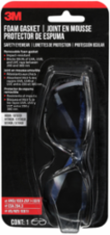 3M™ Foam Gasket Eyewear 47200H1-DC, Blue, Mirror Lens, Anti-Fog, 4/case