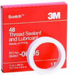 Scotch Thread Sealant and Lubricant 48, 1/2" x 1296" in box