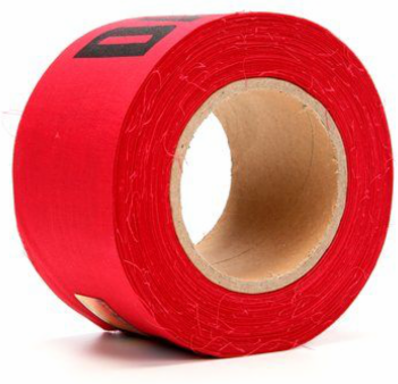 Scotch Repulpable Barricade Tape 3 Inch x 150 ft, DANGER, 10 mil, 8 Rolls