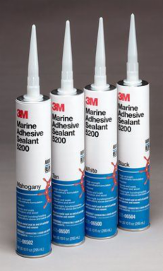 3M Marine Adhesive Sealant 5200 White, PN05203, 3 oz Tube, 6 Tubes per case
