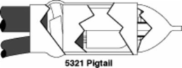 Motor Lead Pigtail Splice Kit, 5/8 kV, 2 AWG-250 kcmil, 0.53-0.88 Inch O.D.