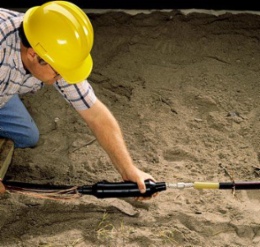 QS-II Molded Rubber Splice Kit, 15 kV, 1/0 AWG, 0.637-0.900 Inch O.D.