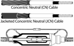 3M QS-II Molded Rubber Splices 5451A-CI-1A, CN and JCN Cable, 25/28 kV, 1 AWG Stranded, 1/0 AWG Solid, 0.905-1.055 in, 1 per case