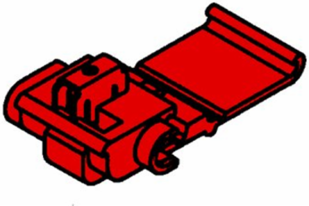 Scotchlok IDC Connector, Run and Tap, 22-16 AWG, Red, Flame Retardant, 600 V