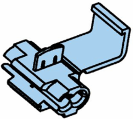 3M Scotchlok Electrical IDC 560-BOX, Double Run or Tap, Flame Retardant, Light Blue, 18–16 AWG (solid/stranded), 14 AWG (stranded), 100 per carton, 1000 per case