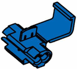 3M Scotchlok Electrical IDC 560B-BOX, Double Run or Tap, Flame Retardant, Blue, 18–16 AWG (solid/stranded), 14 AWG (stranded), 100 per carton, 1000 per case