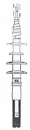 Cold Shrink QT-II Termination Kit, 5-15 kV, 1.10-1.65 Inch O.D., 3 Terminations