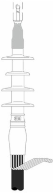 Cold Shrink QT-II Outdoor Termination Kit, 15-35 kV, 0.84-1.38 Inch Insulation O.D.