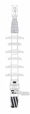 Cold Shrink QT-II Outdoor Termination Kit, 0.64-1.12 Inch Insulation O.D., 5-35 kV
