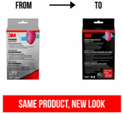 3M™ Organic Vapor/Acid Gas Cartridge/P100 Filter 60923H1-DC, 1-pair Cartridge/Filters, 5 pack/case