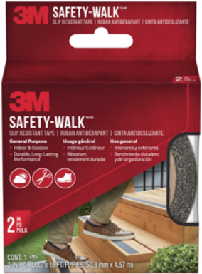 3M™ Safety-Walk™ Slip Resistant Tape, 610B-R2X180, Black, 2 in x 15 ft