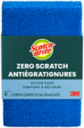 Scotch-Brite® Zero Scratch Scour Pad 624-12, 4 each/pack, 12 pack/case