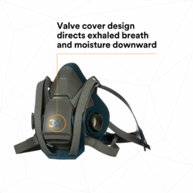 3M™ Rugged Comfort Quick Latch Half Facepiece Reusable Respirator 6501QL/49488, Small, 10 EA/Case