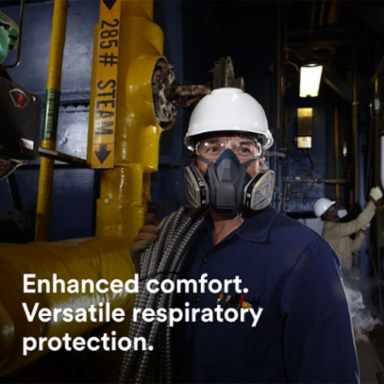 3M™ Rugged Comfort Quick Latch Half Facepiece Reusable Respirator 6501QL/49488, Small, 10 EA/Case