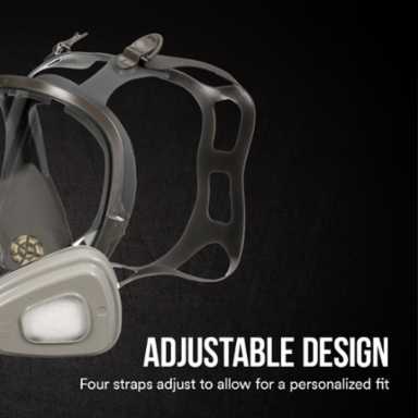 3M™ Full Face Reusable Paint Project Respirator OV/P95, 69P71P1-DC, Large, 1 each/pack, 2 packs/case