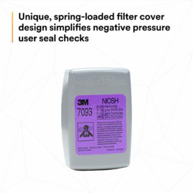 3M™ Particulate Filter 7093B, P100 144 EA/Case