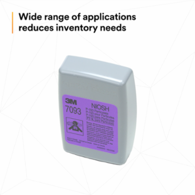 3M™ Particulate Filter 7093B, P100 144 EA/Case