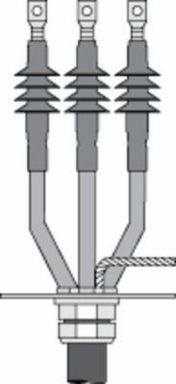 Cold Shrink QT-III 3-Conductor Termination Kit, 0.70-0.92 Inch O.D., 15 kV