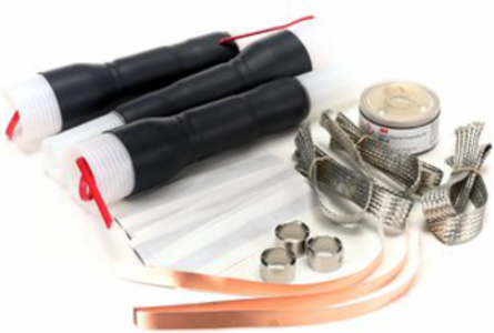 Cold Shrink QT-III Silicone Rubber Termination Kit, 5-8.7 kV, 0.64-1.08 Inch O.D.