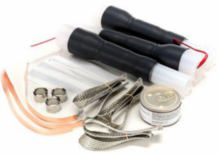 Cold Shrink QT-III Silicone Rubber Termination Kit, 5-8.7 kV, 0.64-1.08 Inch O.D.