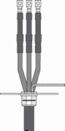 Cold Shrink QT-III Three Conductor Termination Kit, 0.92-1.18 Inch, 15 kV