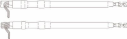 Cold Shrink QT-III Termination Kit, 5-15 kV, 0.64-1.08 Inch Cable O.D.