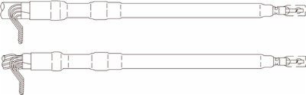 Cold Shrink Termination Kit, 1.05-1.80 Inch Insulation O.D., 5-35 kV