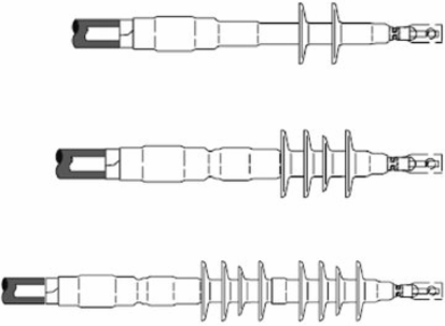 Cold Shrink QT-III Outdoor Termination Kit, 1.53-2.32 Inch Cable O.D., 5-35 kV, 3 Terminations