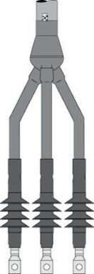 Cold Shrink QT-III Cable Termination Kit, 1.18-1.52 Inch O.D., 5-28 kV, 3 Conductors