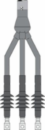 Cold Shrink QT-III Cable Termination Kit, 1.18-1.52 Inch O.D., 5-28 kV, 3 Conductors