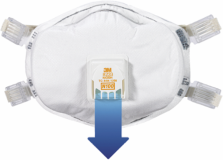 3M™ Lead Paint Removal Valved Respirator 8233PC1-B-PS, 1 ea/pk, 10 pks/cs