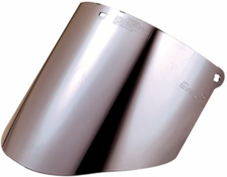 Clear Aluminized Polycarbonate Faceshield, 9" x 14.5" x 0.080" Thickness