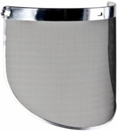 Steel Mesh Faceshield 9" x 14.5", ANSI Z87.1-2003, Clear, Packs of 10