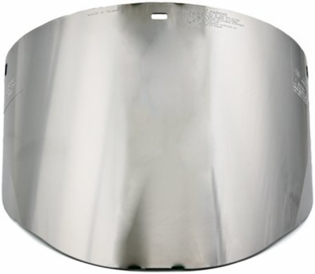 Aluminized Dark Green Polycarbonate Faceshield Window 9" x 14.5" x 0.08" Thickness