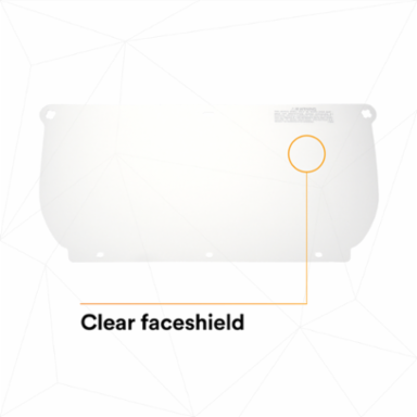 3M™ Clear Polycarbonate Faceshield WP98, 82543-00000, Flat Stock 10 EA/Case