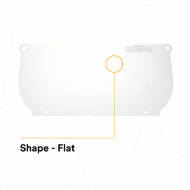 3M™ Clear Polycarbonate Faceshield WP98, 82543-00000, Flat Stock 10 EA/Case