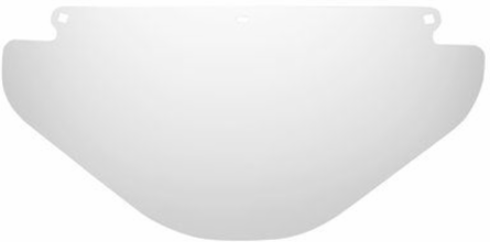 Clear Polycarbonate Faceshield 9 Inch x 18.25 Inch x 0.04 Inch, ANSI Z87.1-2003