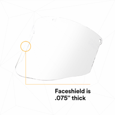 3M™ Total Performance Polycarbonate Clear Faceshield Window WCP96 82600-00000 10 ea/Case